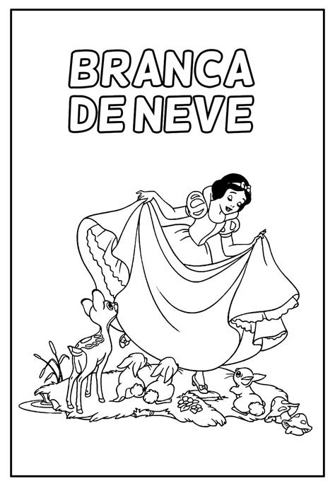Branca De Neve Imprimir - Desenhos da Branca de Neve para imprimir e colorir - Pinte Online