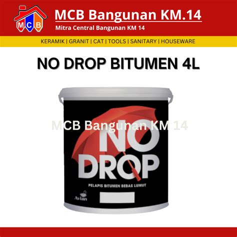 Jual Cat Pelapis Anti Bocor No Drop Bitumen Black L Shopee Indonesia