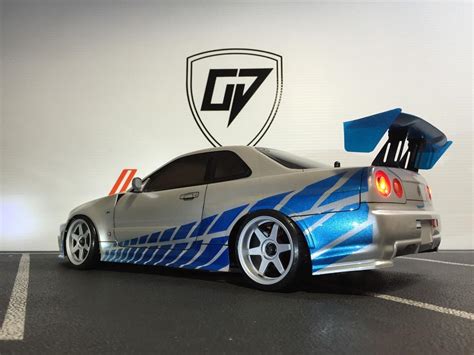 Custom Rc Tamiya 110 Nismo R34 Skyline Driift Body Shell Hpi Sprint 2