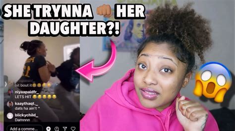 Pregnant Mom 👊🏾s And Kicks Young Daughter Out On Live For Being Disrespectful 😰 Reaction Youtube