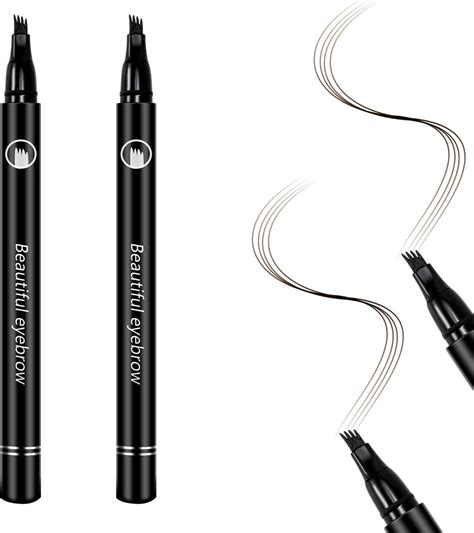 Boobeen 2Pcs Eyebrow Tattoo Pen Microblading Waterproof Liquid