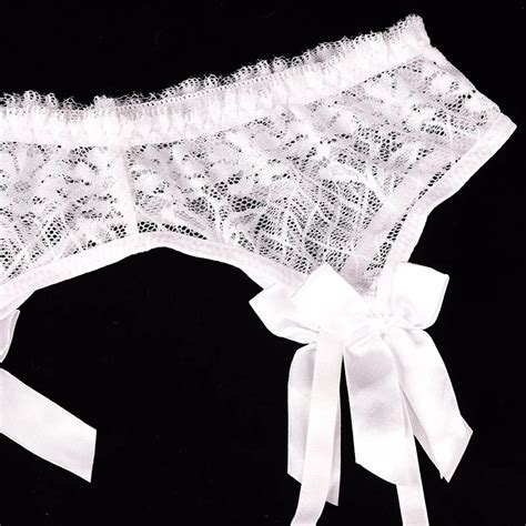 Porte Jarretelle Ensemble De Porte Jarretelles En Dentelle Transparente Lingerie De Bondage