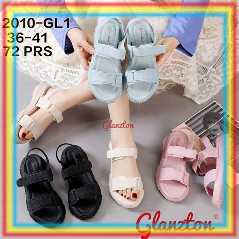 Jual Gl Sepatu Sandal Karet Wanita Ban Dua Glanzton Sepatu Sendal