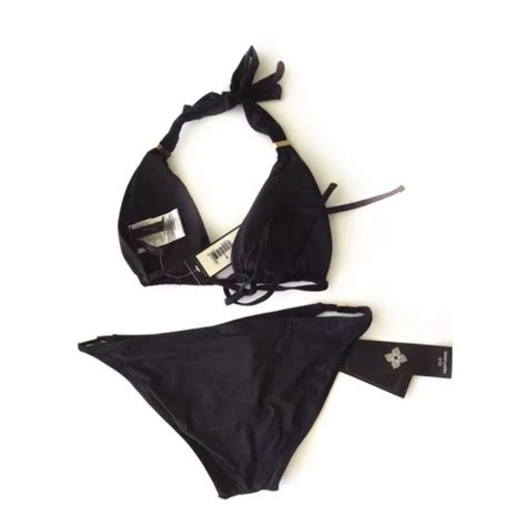 Bcbgmaxazria Swim Bcbg Black Bikini Set Gold Studded Swimsuit