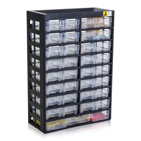 Multi Drawer Basic 54 Cabinet 33 Storage Drawers Boxes For Industry From Plasticboxshop Uk