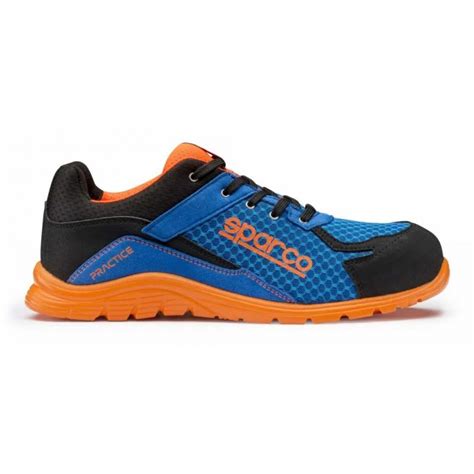 Chaussures De S Curit Practice S P Src Bleu Et Orange Sparco