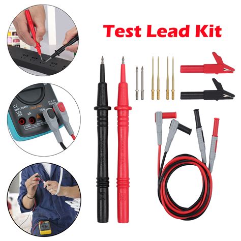 In Multimeter Probe Replaceable Tips Meter Test Lead Kits