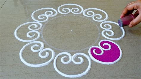 Easy Diwali Rangoli Designs Simple Rangoli Design Easy Kolam