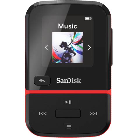 SanDisk 16GB Clip Sport Go Wearable MP3 Player SDMX30-016G-G46R