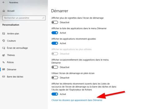 Comment ajouter ou supprimer les dossiers du menu démarrer de Windows