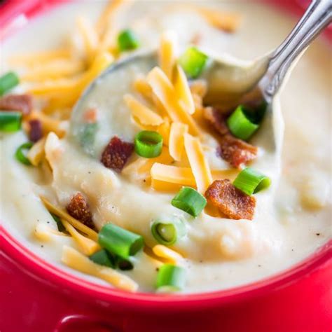 Creamy Potato Soup With Bacon And Cheddar Peas And Crayons