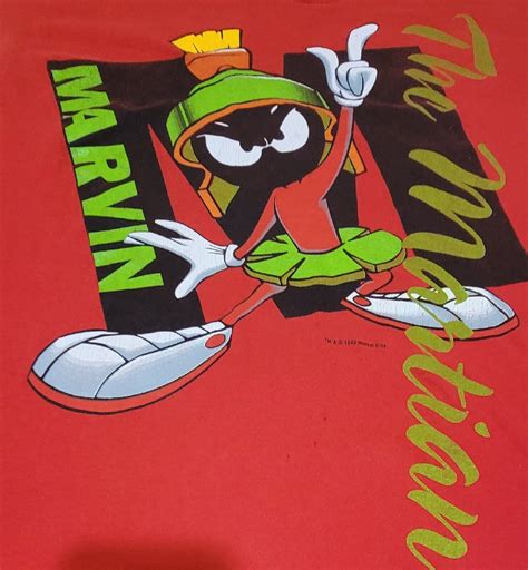 Vintage Looney Tunes Marvin The Martian Cartoon Graph Gem