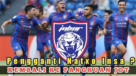 Khabarnya Kembali Ke JDT Pengganti Natxo Insa YouTube