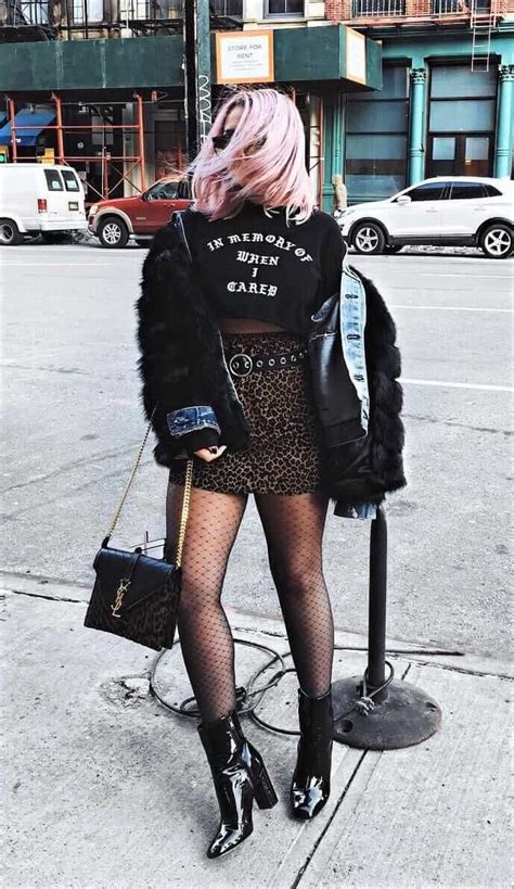 22 Grunge Outfits With Fishnets Tights Edgy Fashion Edgy Outfits