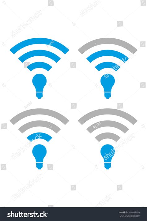 Set Lifi Wireless Access Icons Lifi Stock Vector Royalty Free