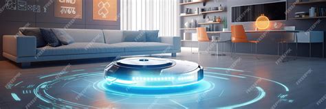 Premium Ai Image Wireless Futuristic Vacuum Hoover Cleaning Machine