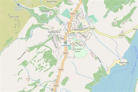 Coniston Map - Interactive Map Of Coniston In The Lake District