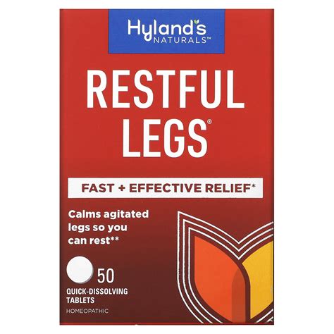 Hylands Naturals Restful Legs 50 Quick Dissolving Tablets