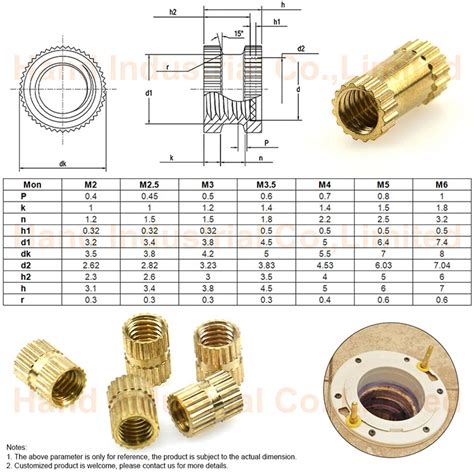 M M M Close End Hot Melt Knurled Brass Threaded Insert Off