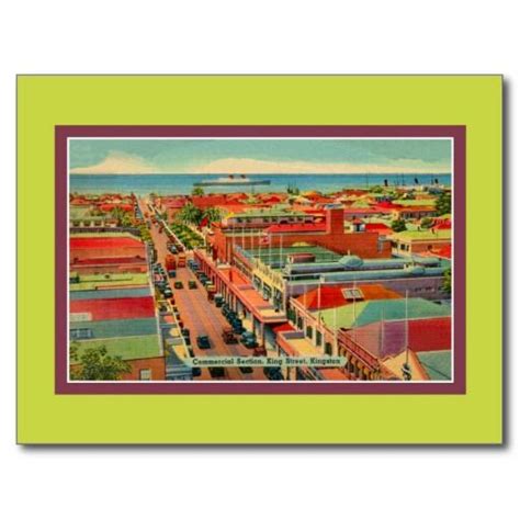 Vintage King Street Kingston Jamaica Postcard Zazzle Kingston