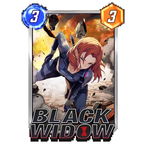 Black Widow Anime Marvel Snap Card Variant Marvel Snap Zone