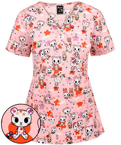 Tokidoki Dress Stylish Scrubs Cute Scrubs Tops