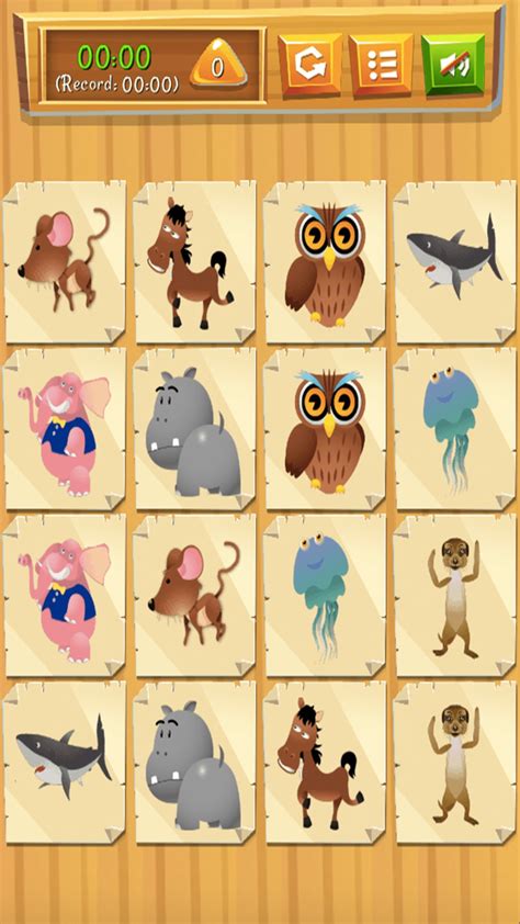 Memory Cartoon - Animals for iPhone - Download