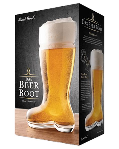 Buy Final Touch Das Beer Boot Glass Beer Drink Mug Barware Long Glass Clear 1l Online Low