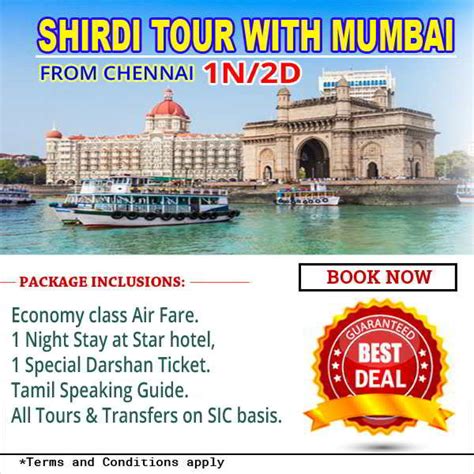 Best Chennai To Shirdi Tour Packages Shirdi Tour From Bangalore Mumbai