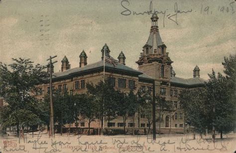 Lafayette High School Buffalo, NY Postcard