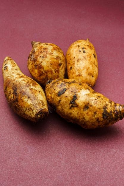 Premium Photo Close Up Of Fresh Ipomoea Batatas Or Sweet Potato