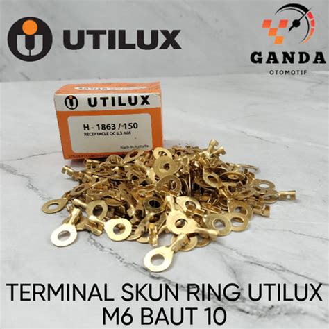 Jual Terminal Skun Bulat Mobil Utilux H Ring Baut Original Kab