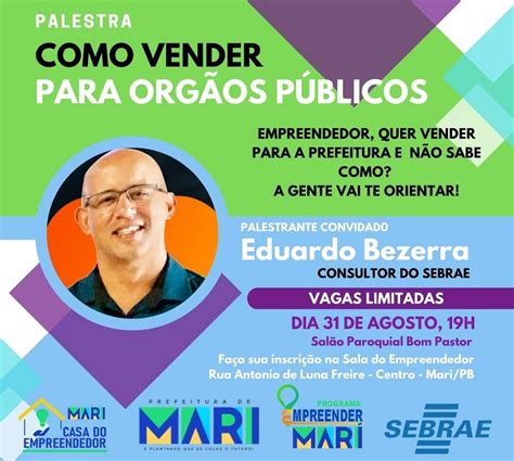 ExpressoPB SEBRAE E Sala Do Empreendedor De Mari Promovem Palestra Para