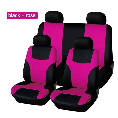 8pcs Set Universal Car Seat Covers Mesh Sponge Interior Accessories Full Cover Set For Car Truck