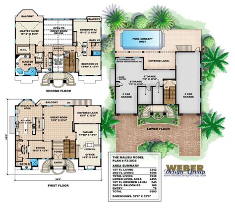 3 Story Beach House Plans - homeplan.cloud