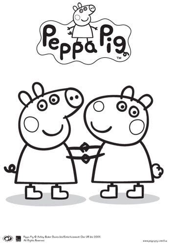 Peppa Pig And Friends Coloring Pages At Getcolorings Free