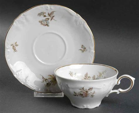 Empress Gold Trim Flat Cup Saucer Set By Winterling Bavaria