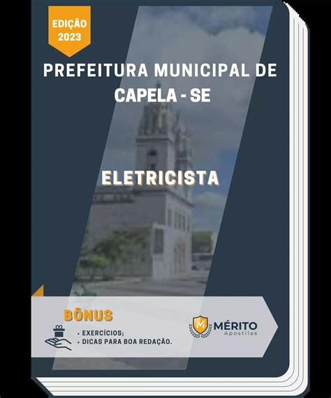 Apostila Eletricista Prefeitura Municipal Capela Se M Rito Apostilas