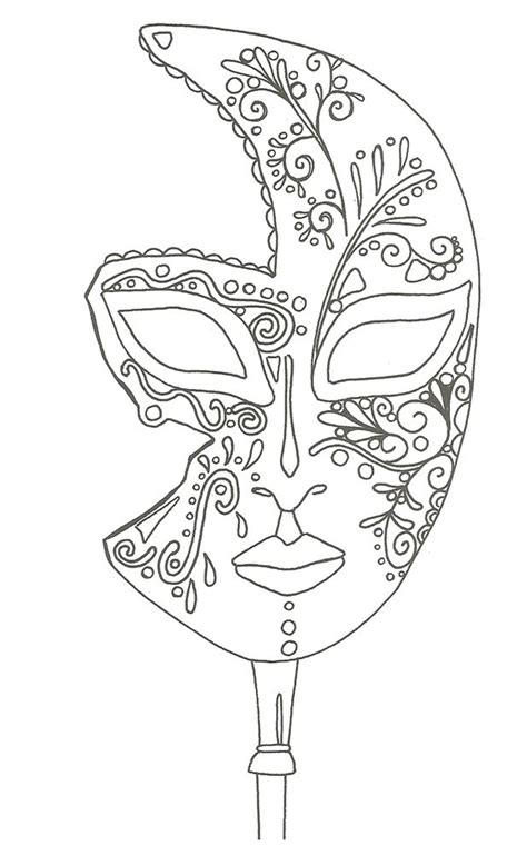 Coloriage Masque De Venise Avpress