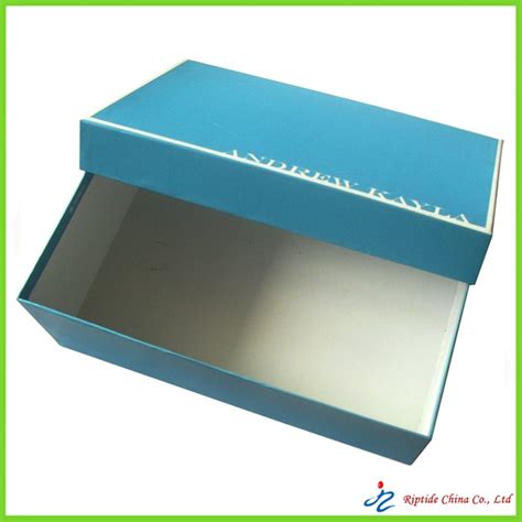 Rigid Elegant Blue Shoe Boxes Nice T Box