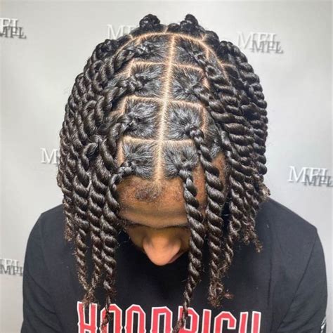 55 Attractive Two Strand Twists Hairstyles For Black Men To Wear In