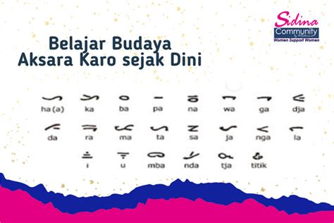 Belajar Budaya Aksara Karo sejak Dini