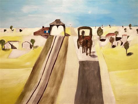 Expansive Ground Sidney Nolan In The Wimmera Colourful Artwork
