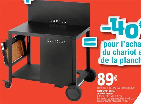 Promo Chariot Plancha Chez E Leclerc