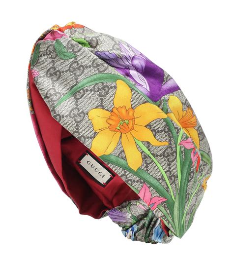 Gucci Gg Flora Silk Headband Lyst