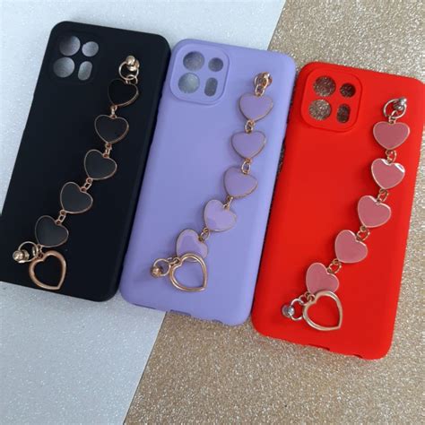 Moto Edge Lite Capinha Capa Case Aveludada Corrente Cora O Para