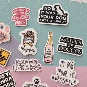 Dog Mom Gifts Dog Mom Stickers Set - Etsy