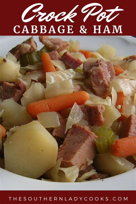 Crock Pot Cabbage And Ham In 2024 Crock Pot Cabbage Ham And Cabbage