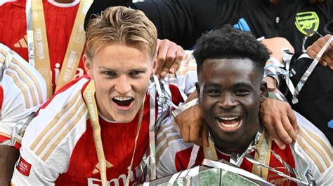 Arsenal Bukayo Saka And Martin Odegaard In Ballon Dor Running Bbc Sport