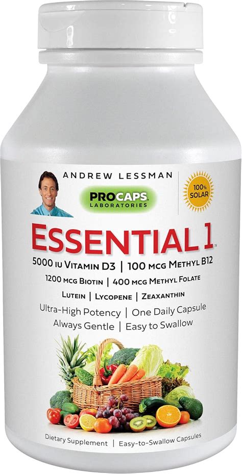 Amazon ANDREW LESSMAN Essential 1 Multivitamin 5000 IU Vitamin D3